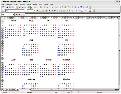 Exemple Calendrier